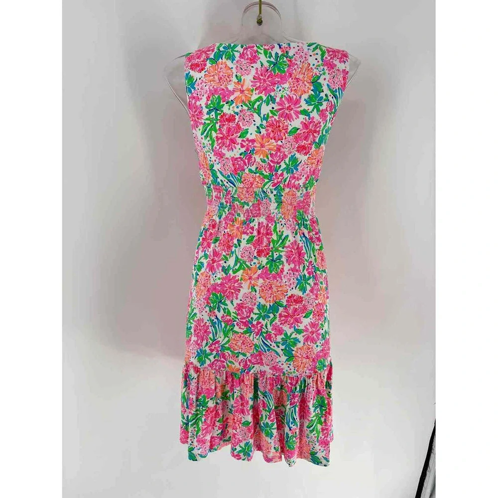 Size M Lilly Pulitzer Multi-Color Cotton Dress - Picture 2 of 5